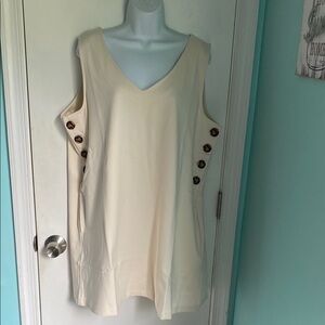 Betabrand Admiral button shift dress